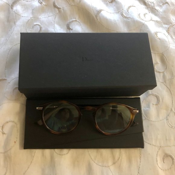 DIORESSENCE 5 0581 Havana Black Eyeglass Frames - Picture 1 of 6